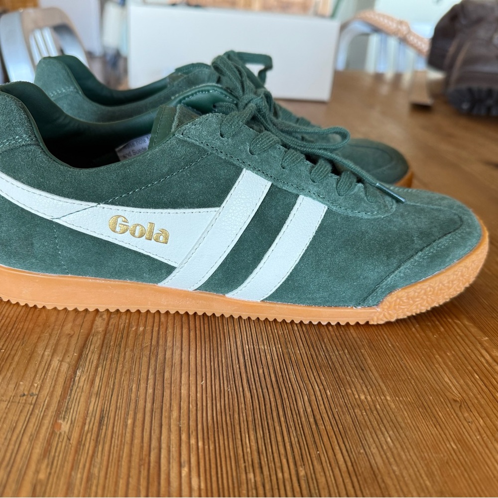 Gola Forest Green Sneakers with White Accents